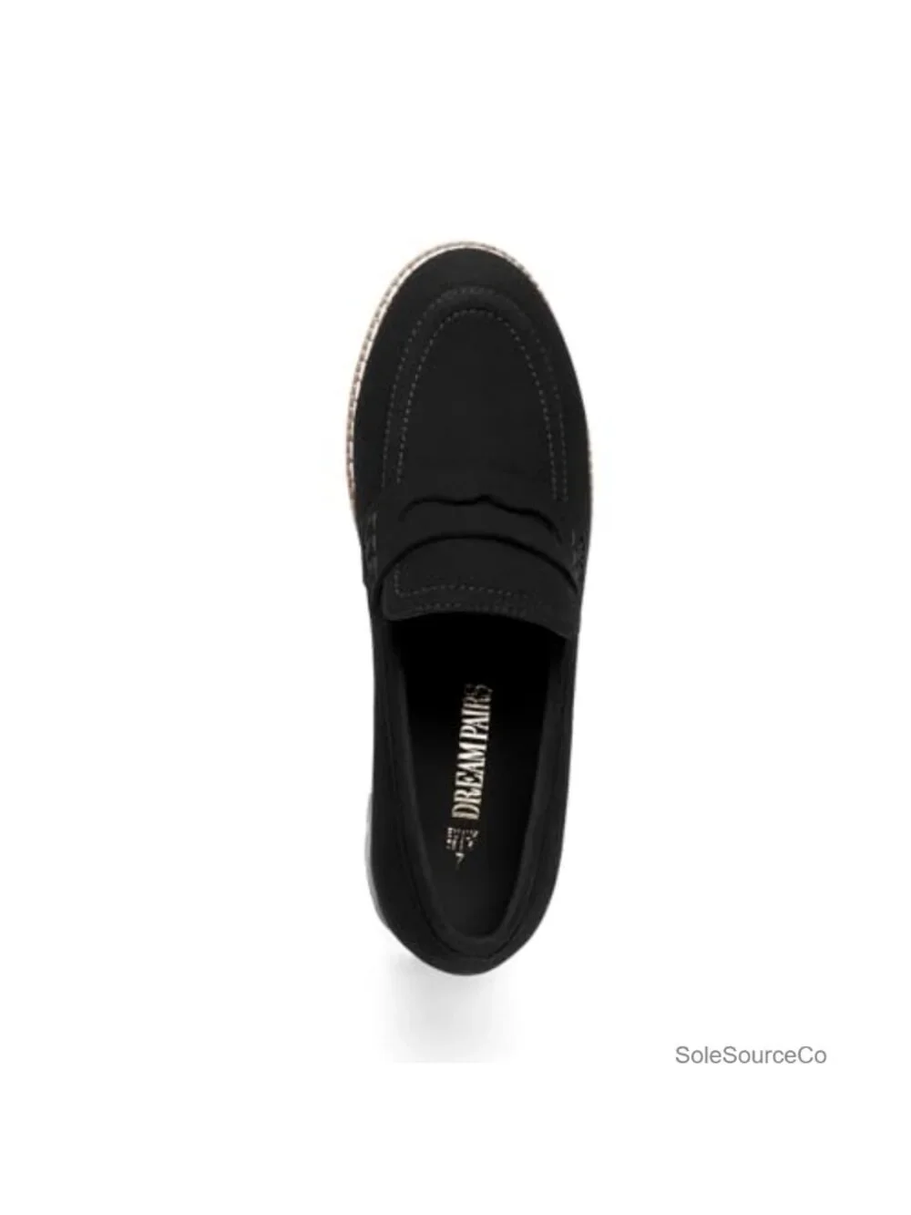 Women's Chunky Penny Loafers Platform Slip-On Work Shoes
